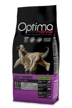 Optima Nova Dog Adult Medium Chicken&Rice 12kg
