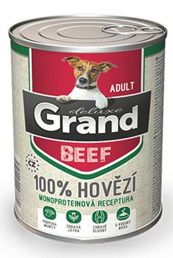 GRAND Dog konz. Deluxe Adult hovězí 400g