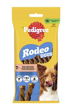 Pedigree poch.Rodeo Duos Strips hovězí,sýr 7ks/123g