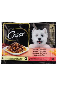 Cesar Selection kapsa výběr v omáčce 4x100g