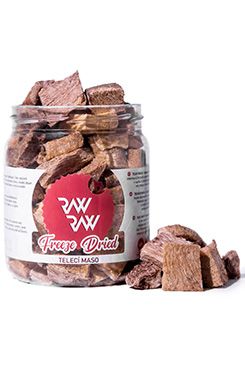 Raw Raw pochoutka mrazem sušené Telecí maso 70g