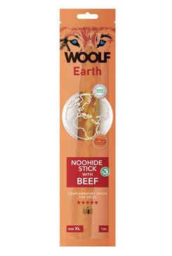 WOOLF Earth poch. NooHide XL Stick with Beef 85g