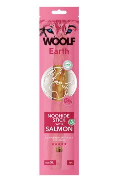 WOOLF Earth poch. NooHide XL Stick with Salmon 85g
