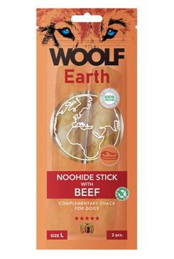 WOOLF Earth poch. NooHide L Sticks with Beef 85g