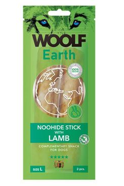 WOOLF Earth poch. NooHide L Sticks with Lamb 85g