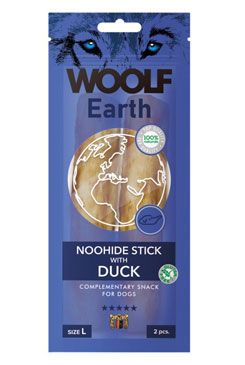 WOOLF Earth poch. NooHide L Sticks with Duck 85g