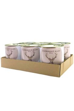 BOHEMIA MASO Zvěřinové ve vlastní šťávě SIX PACK6x800g