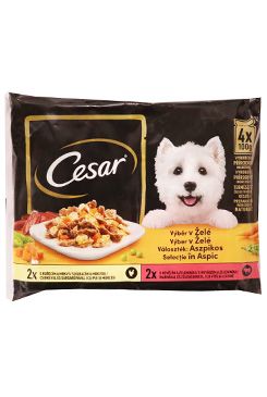 Cesar Selection kapsa výběr v želé 4x100g