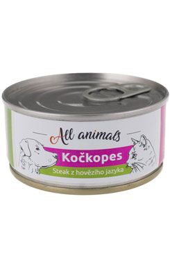 All Animals kočkopes konz. Steak z hovězího jazyka100g