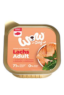 WOW Dog paštika Adult losos s rajčaty 150g