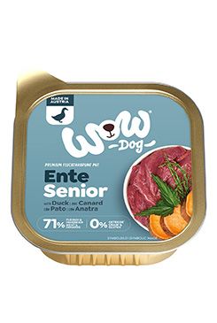 WOW Dog paštika Senior kachna s batáty 150g
