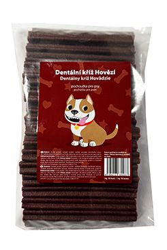 Pochoutka Dentální kříž Hovězí 50ks