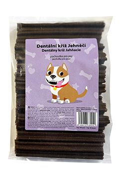Pochoutka Dentální kříž Jehněčí 50ks