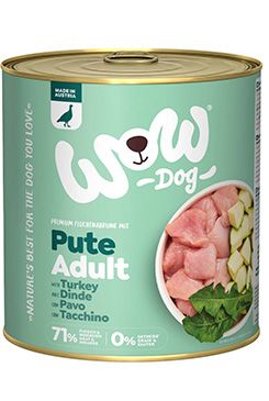 WOW Dog konz. Adult krocan s cuketou 800g