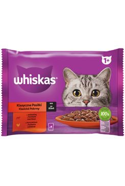 Whiskas kapsa Klasický výběr zel. šťávy 4x85g