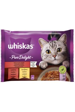 Whiskas kapsa Pure Delight klas.výběr v želé 4x85g