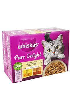 Whiskas kapsa Pure Delight drůbeží výběr v želé 12x85g