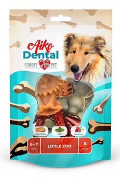 Pochoutka Aiko Dental Little Zoo 6-7cm/150g/6ks