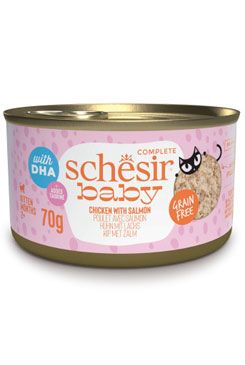 Schesir Cat konz. Baby kuře/losos 70g