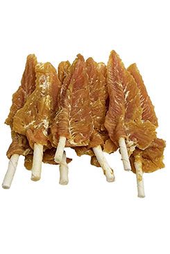 Pochoutka Kuřecí filety na tyčce z buvolí kůže 250g