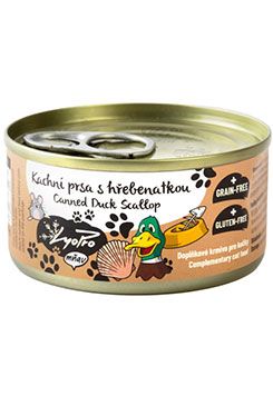 Lyopro Cat konz. Kachní prsa s hřebenatkou 85g