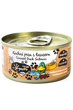 Lyopro Cat konz. Kachní prsa s lososem 85g