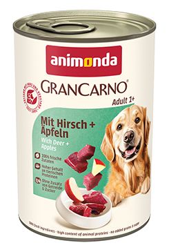 Animonda pes GRANCARNO konz. Adult jelen/jablko 400g