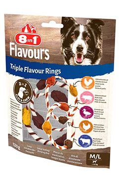Pochoutka 8in1 Flavours Triple Flavour Rings M/L 120g