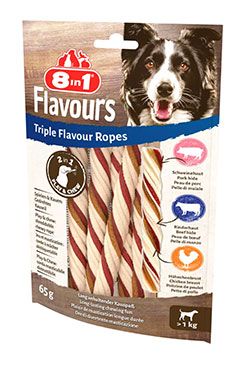Pochoutka 8in1 Flavours Triple Flavour Ropes 65g