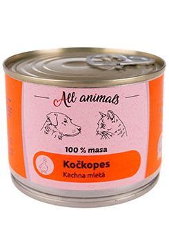 All Animals kočkopes konz. Kachna mletá 200g