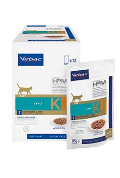 VET HPM Early Kidney & Joint Wet Food KJ1 Cat, 12x85 g