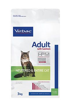 VET HPM Adult Cat Salmon Neutered&Entire 3kg