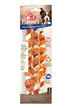 Pochoutka 8in1 Flavours Triple Flav.Mega Tw.Sticks140g