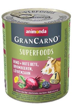 Animonda pes GRANCARNO konz. Superfoods hovězí 800g