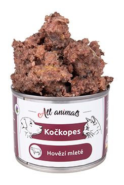 All Animals kočkopes konz. Hovězí mleté 200g