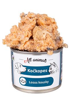 All Animals kočkopes konz. Losos kousky 200g