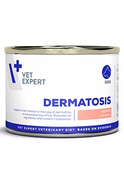 VetExpert VD 4T Dermatosis Dog Salmon&Potato konz.200g