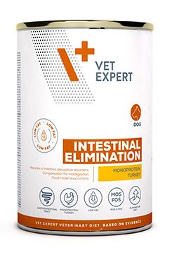 VetExpert VD 4T Intestinal Elim.Low Fat Dog konz.400g