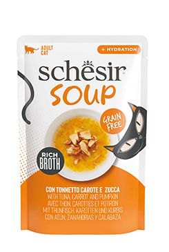 Schesir Cat kapsa Soup tuňák/mrkev/dýně 40g