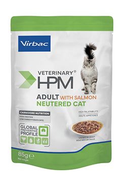 VET HPM Adult Neutered Cat with Salmon, 12x85 g