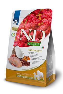 N&D Quinoa DOG Skin&Coat Quail Adult M/L 7kg