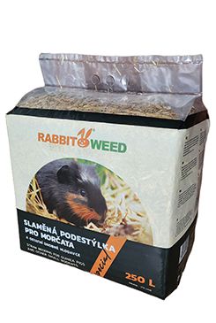 Podestýlka slaměná pro morčata SPECIÁL RabbitWeed 250l