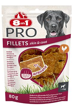 Pochoutka 8in1 Pro Fillets Skin&Coat 80g