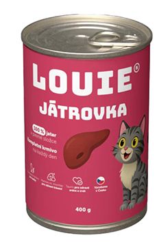 Louie Cat konz. Játrovka s prebiotiky 400g