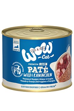 WOW Cat konz. Senior Paté zvěřina s králíkem 200g