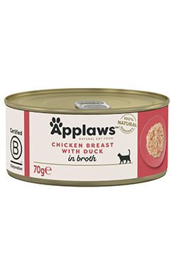 Applaws Cat konz. Adult Broth kuřecí prsa s kachnou70g