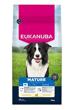 Eukanuba Dog Mature Medium rich in fresh Chicken 15kg