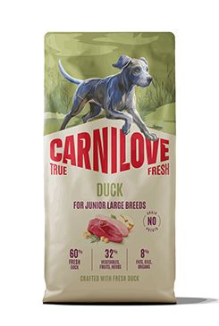 Carnilove Dog True Fresh Dry Duck Junior LB 12kg