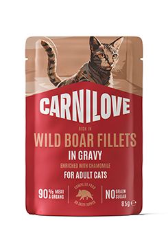 Carnilove Cat Pouch Gravy Wild Boar+Chamomile 85g