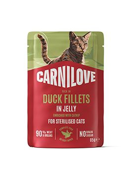 Carnilove Cat Pouch Jelly Pheasan+Raspberry Leaves 85g